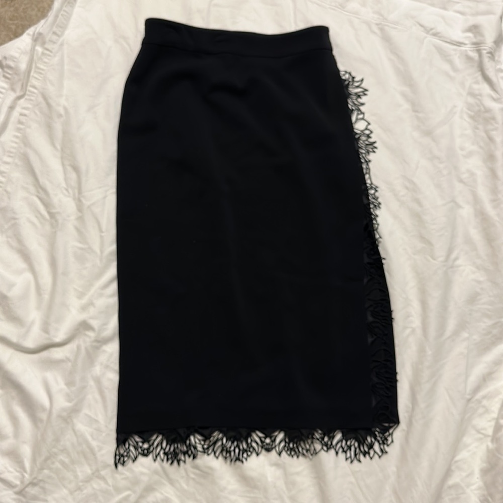 A.L.C. Holland Lace Trim Pencil Skirt - Size 8 - Picture 5 of 6